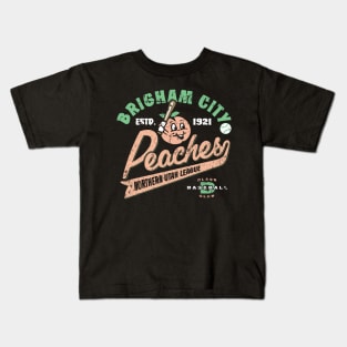 Brigham Peaches Baseball Kids T-Shirt